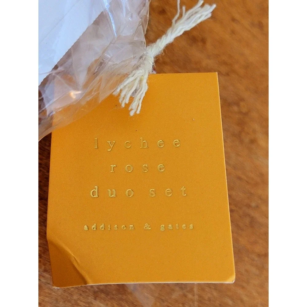 Addison & Gates Lychee Rose Duo‎ Gift Set Hand Cream Soap Animal Test-free Vegan